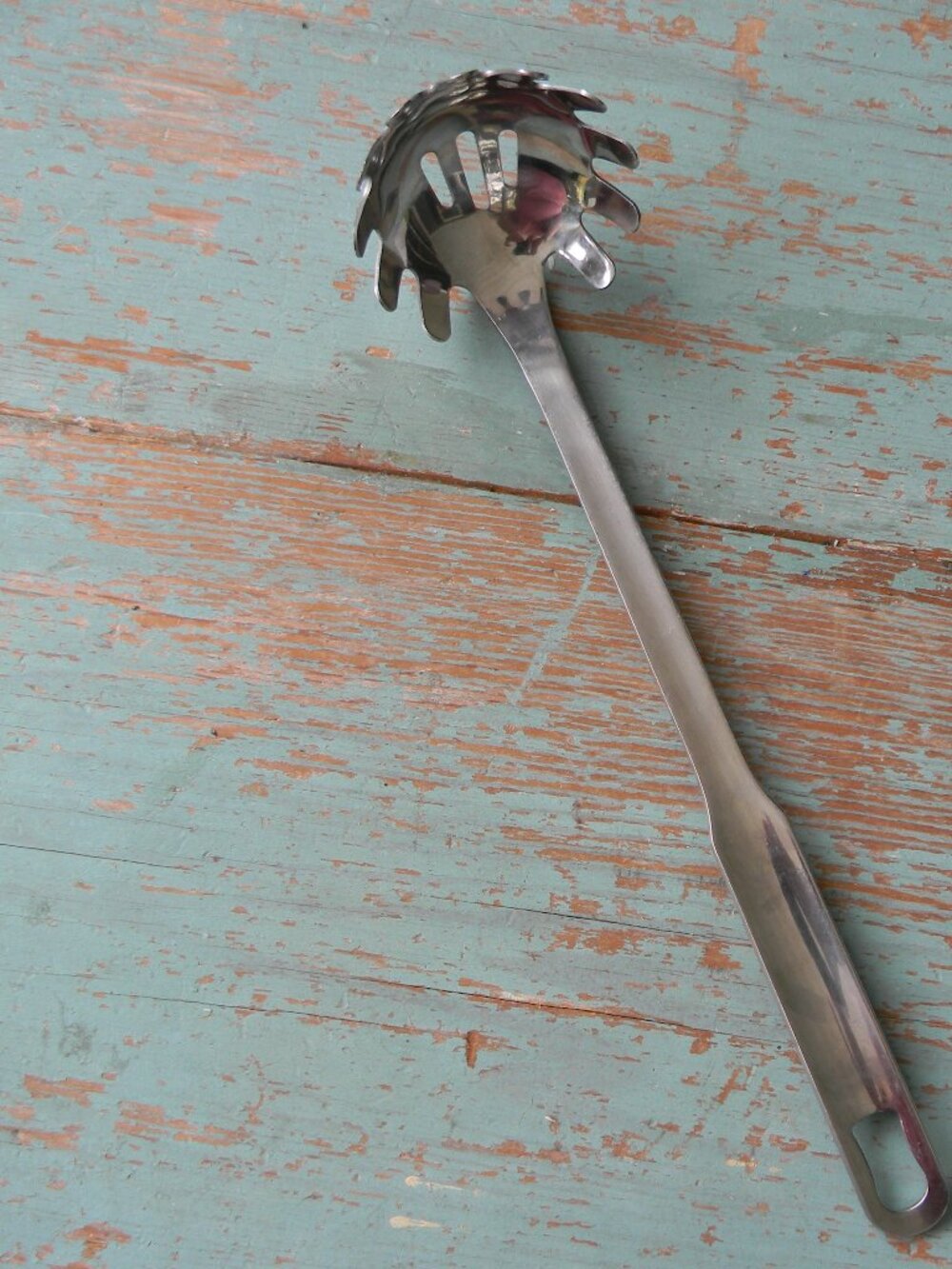 INOX STAINLESS STEEL SPAGHETTI SERVING SPOON FORK PASTA SERVER